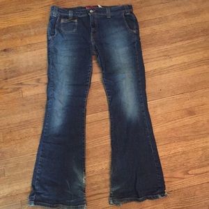 Levi’s super low junior size 11 flared jeans